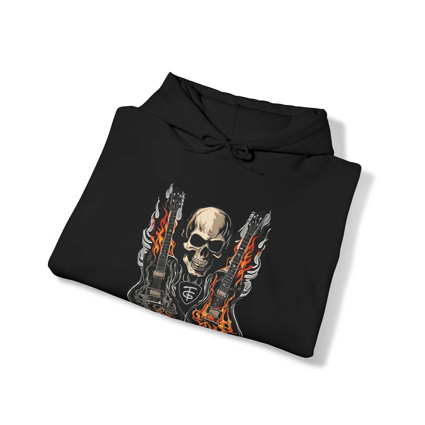 TFG LOGO Guitar Skull Unisex Heavy Blend™ Hooded Sweatshirt