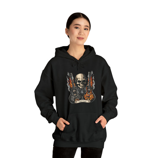 TFG LOGO Guitar Skull Unisex Heavy Blend™ Hooded Sweatshirt