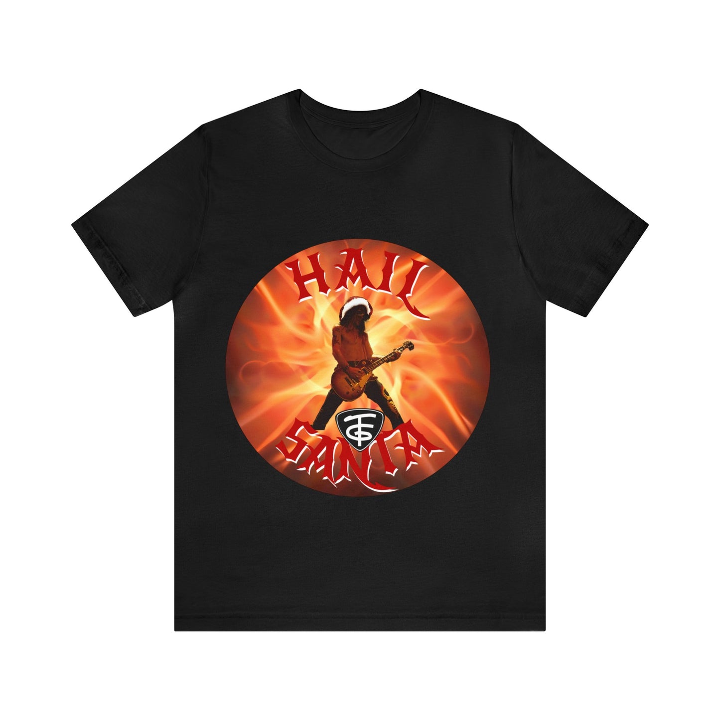 TFG Hail Santa in FLAMES!! Unisex Jersey Short Sleeve Tee