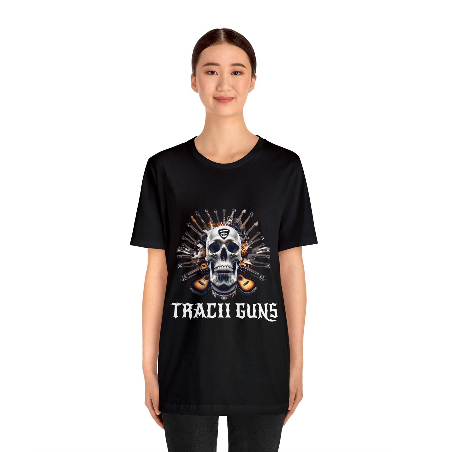 TFG LOGO - Skull Guitar V2 - Unisex Jersey Short Sleeve Tee