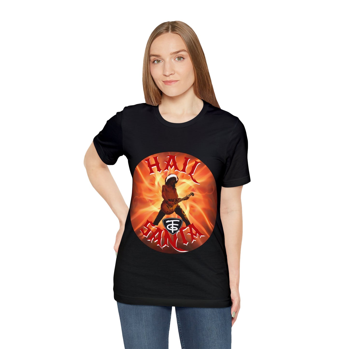 TFG Hail Santa in FLAMES!! Unisex Jersey Short Sleeve Tee