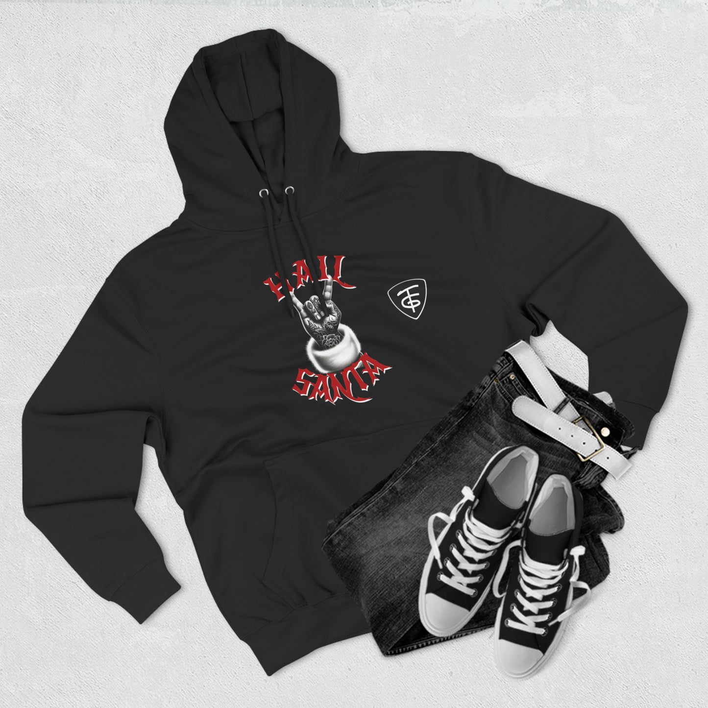 HAIL SANTA TFG LOGO Premium Pullover Hoodie