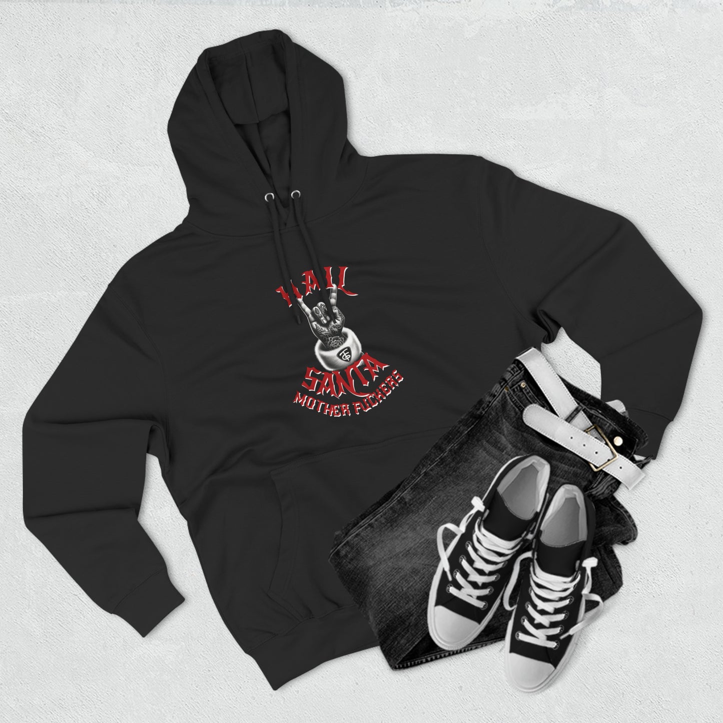 HAIL SANTA MF TFG LOGO Premium Pullover Hoodie